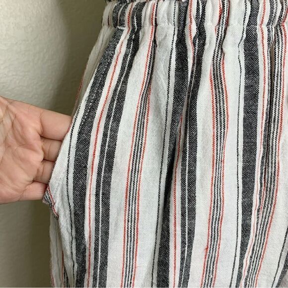 NWT Kelly Renee Linen Blend Women’s Size Medium Striped Romper - Picture 5 of 14